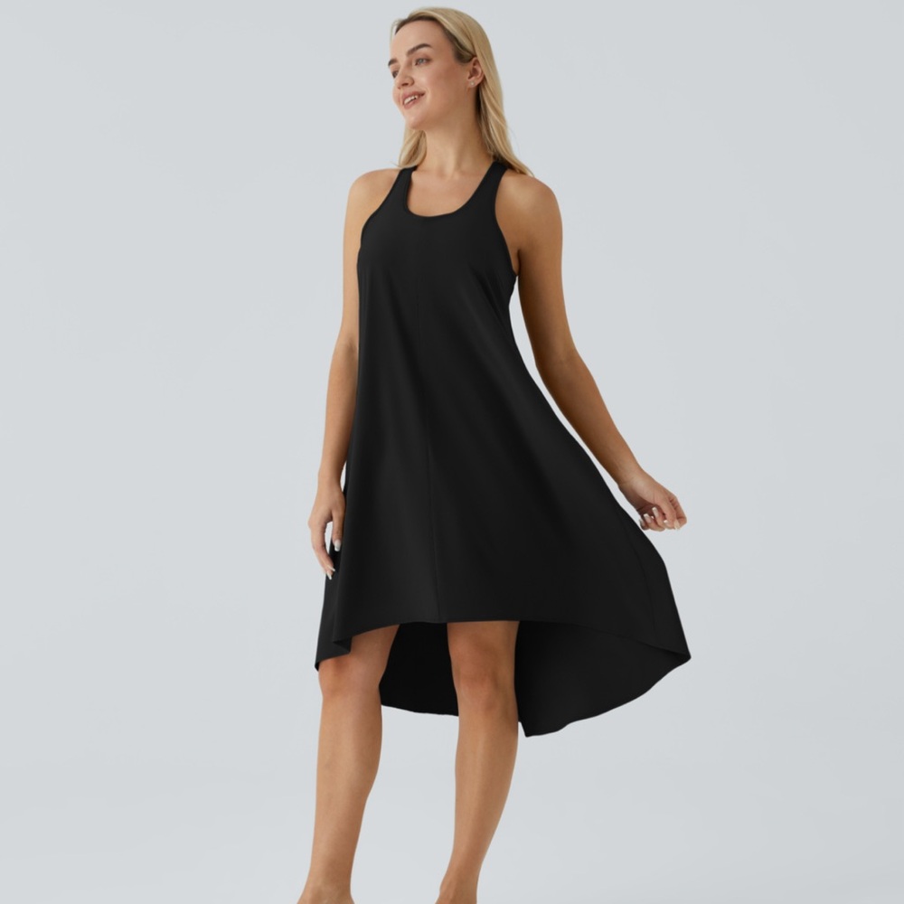 HALARA racerback flowy midi quick dry casual dress